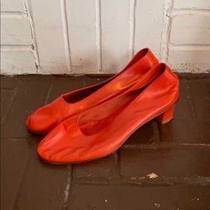 Martiniano High Glove Heel in Coral